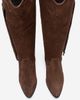 Forever & Always Shoes Forever & Always Shoes Rios Leather Fringe Knee High Boot - 2
