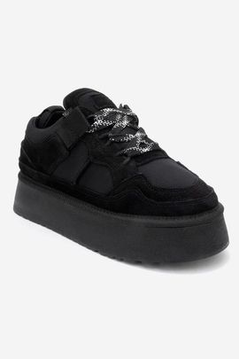 Forever & Always Shoes Forever & Always Shoes Riven Leather Platform Sneaker