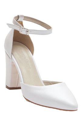 Forever & Always Shoes Forever & Always Shoes Rossella Leather Block Heel Pumps
