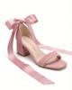 Forever & Always Shoes Forever & Always Shoes Rova Bow Block Heel Sandal - 1