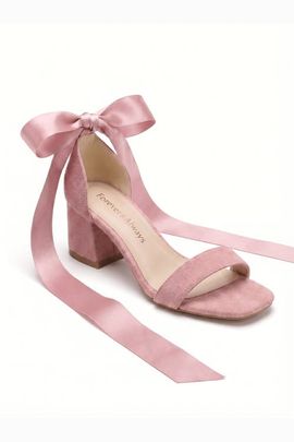Forever & Always Shoes Forever & Always Shoes Rova Bow Block Heel Sandal