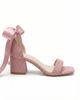 Forever & Always Shoes Forever & Always Shoes Rova Bow Block Heel Sandal - 2