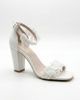 Forever & Always Shoes Forever & Always Shoes Selia Block Heel Bridal Sandal - 1