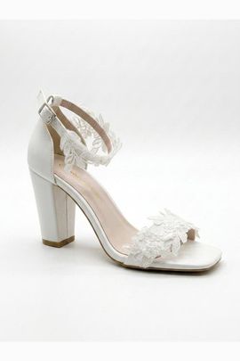 Forever & Always Shoes Forever & Always Shoes Selia Block Heel Bridal Sandal