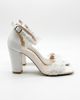 Forever & Always Shoes Forever & Always Shoes Selia Block Heel Bridal Sandal - 4