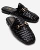 Forever & Always Shoes Forever & Always Shoes Senia Leather Woven Mule - 1