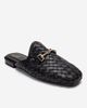 Forever & Always Shoes Forever & Always Shoes Senia Leather Woven Mule - 3