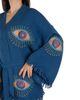 Forever & Always Shoes Forever & Always Shoes Sereia Evil Eye Handmade Cotton Short Robe Cover-Up - 3