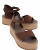 Forever & Always Shoes Forever & Always Shoes Serez Leather Platform Espadrilles Sandal - 1