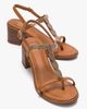 Forever & Always Shoes Forever & Always Shoes Serona Leather Block Heel Sandal - 1