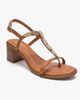 Forever & Always Shoes Forever & Always Shoes Serona Leather Block Heel Sandal - 3