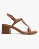 Forever & Always Shoes Forever & Always Shoes Serona Leather Block Heel Sandal - 4