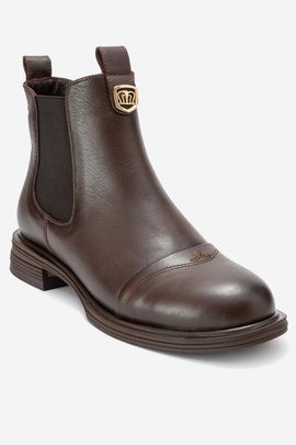 Forever & Always Shoes Forever & Always Shoes Sidney Leather Buckled Chelsea Boot