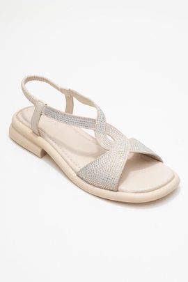 Forever & Always Shoes Forever & Always Shoes Sieglinde Embellished Leather Sandal