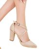Forever & Always Shoes Forever & Always Shoes Sina Criss Cross High Block Heels - 3