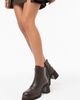 Forever & Always Shoes Forever & Always Shoes Stena Leather Front Zip Block Heel Boot - 4