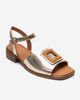 Forever & Always Shoes Forever & Always Shoes Svelte Leather Buckle Sandal - 3