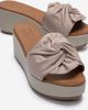 Forever & Always Shoes Forever & Always Shoes Syndra Bow Wedge Leather Sandal - 1