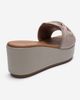 Forever & Always Shoes Forever & Always Shoes Syndra Bow Wedge Leather Sandal - 5