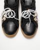Forever & Always Shoes Forever & Always Shoes Taren Leather Pearl Buckle Sneakers - 3