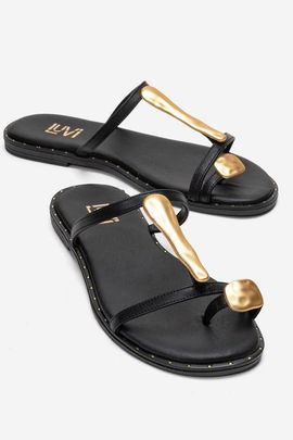Forever & Always Shoes Forever & Always Shoes Tessa Leather Thong Sandal