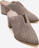 Forever & Always Shoes Forever & Always Shoes Toen Leather Block Heel Mule - 1