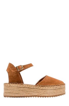 Forever & Always Shoes Forever & Always Shoes Viba Leather Espadrille Platform Wedge Sandals