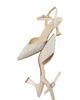 Forever & Always Shoes Forever & Always Shoes Vilka Embellished Slingback Kitten Heel Pumps - 4