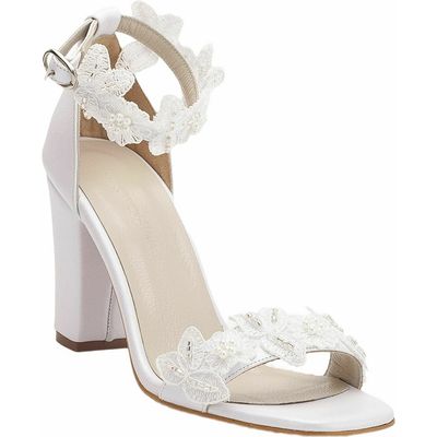 Forever & Always Shoes Forever & Always Shoes Vivian Lace Bridal Leather Sandals