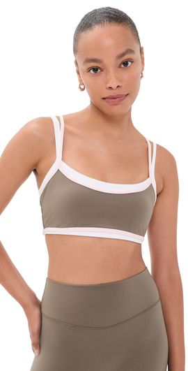 FORM FORM Contrast Layered Bra Walnut/Pink