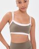 FORM FORM Contrast Layered Bra Walnut/Pink - 6