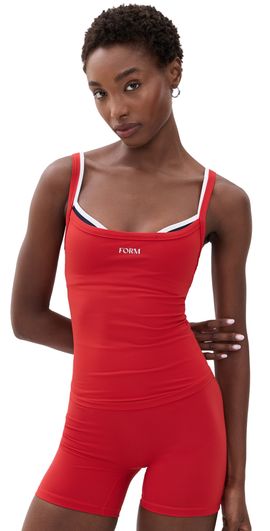 FORM FORM Layered Cami Cherry/Navy/White