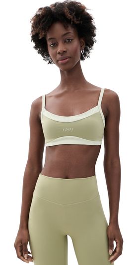 FORM FORM Scoop Contrast Bra Matcha/Sage