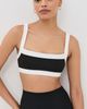 FORM FORM Square Neck Sports Bra Black/White - 2