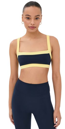 FORM FORM Straight Neck Bra Navy/Lemon