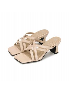 FORMEL CAMELE Bonita Mule 8cm Sandals (01) [Camel]