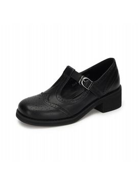 FORMEL CAMELE Ferme T-strap 4cm Loafer (2 colors)