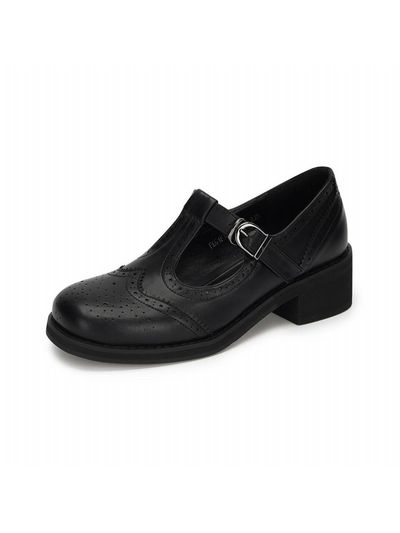 FORMEL CAMELE Ferme T-strap 4cm Loafer (2 colors)