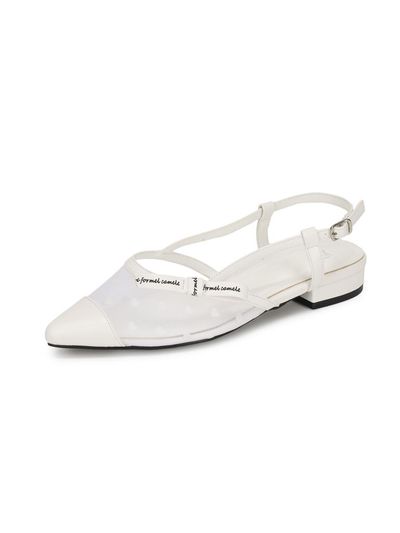 FORMEL CAMELE Formal See-through Slingback 2cm Pumps