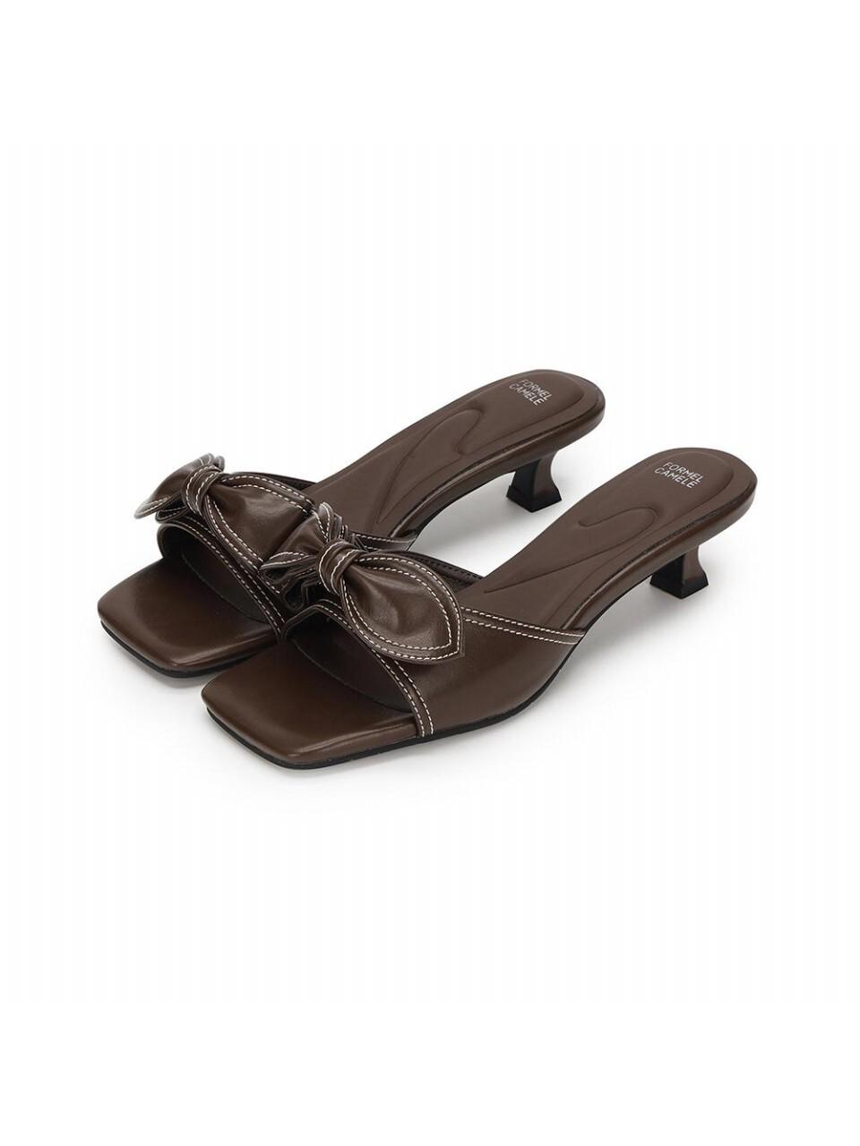 FORMEL CAMELE Mano Stitch Bow 4cm Sandals