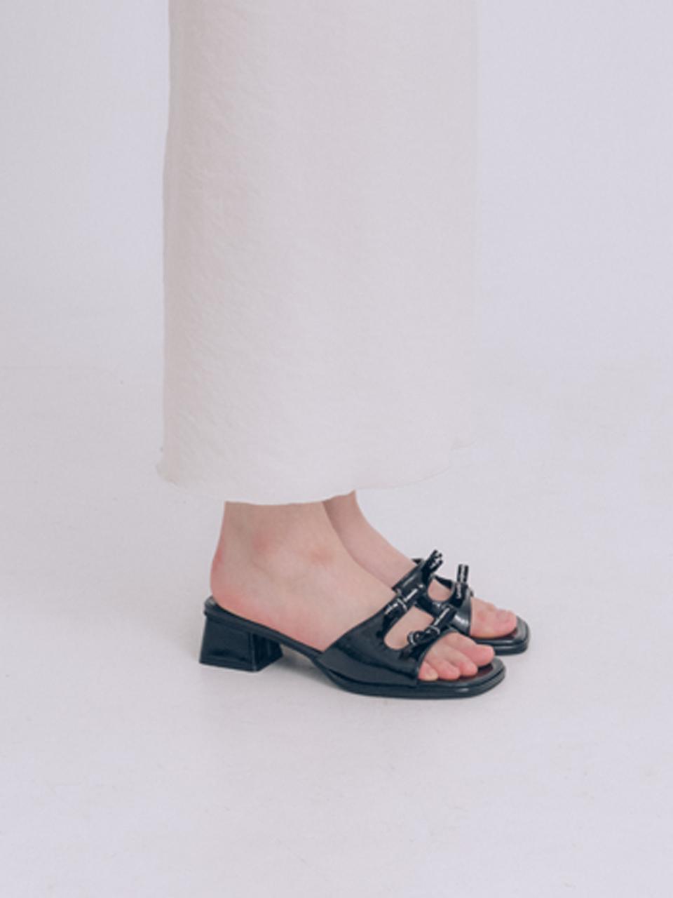 FORMEL CAMELE Petit Bow 4cm Mule (2colors)