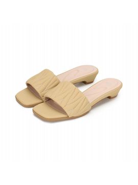 FORMEL CAMELE Pleated Mule 02 2cm Sandals (3colors)