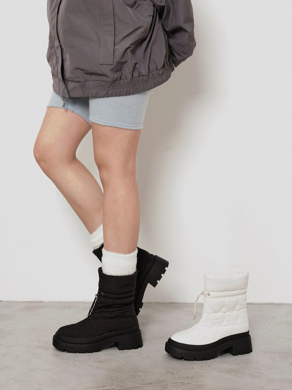 FORMEL CAMELE Pomel Word Heart Padded Boots 5cm (2colors)