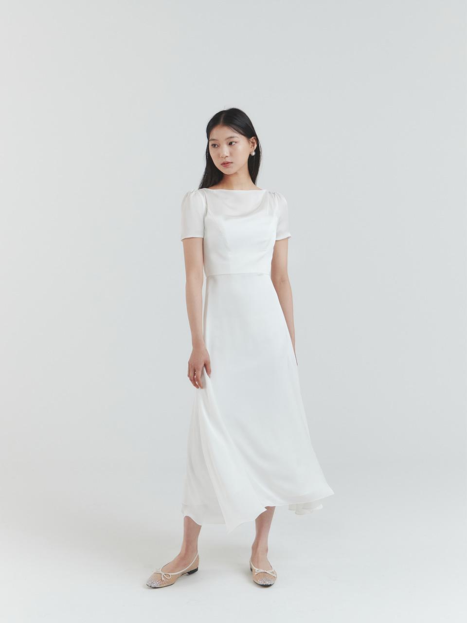 FORMYSIS Drape Neck Dress