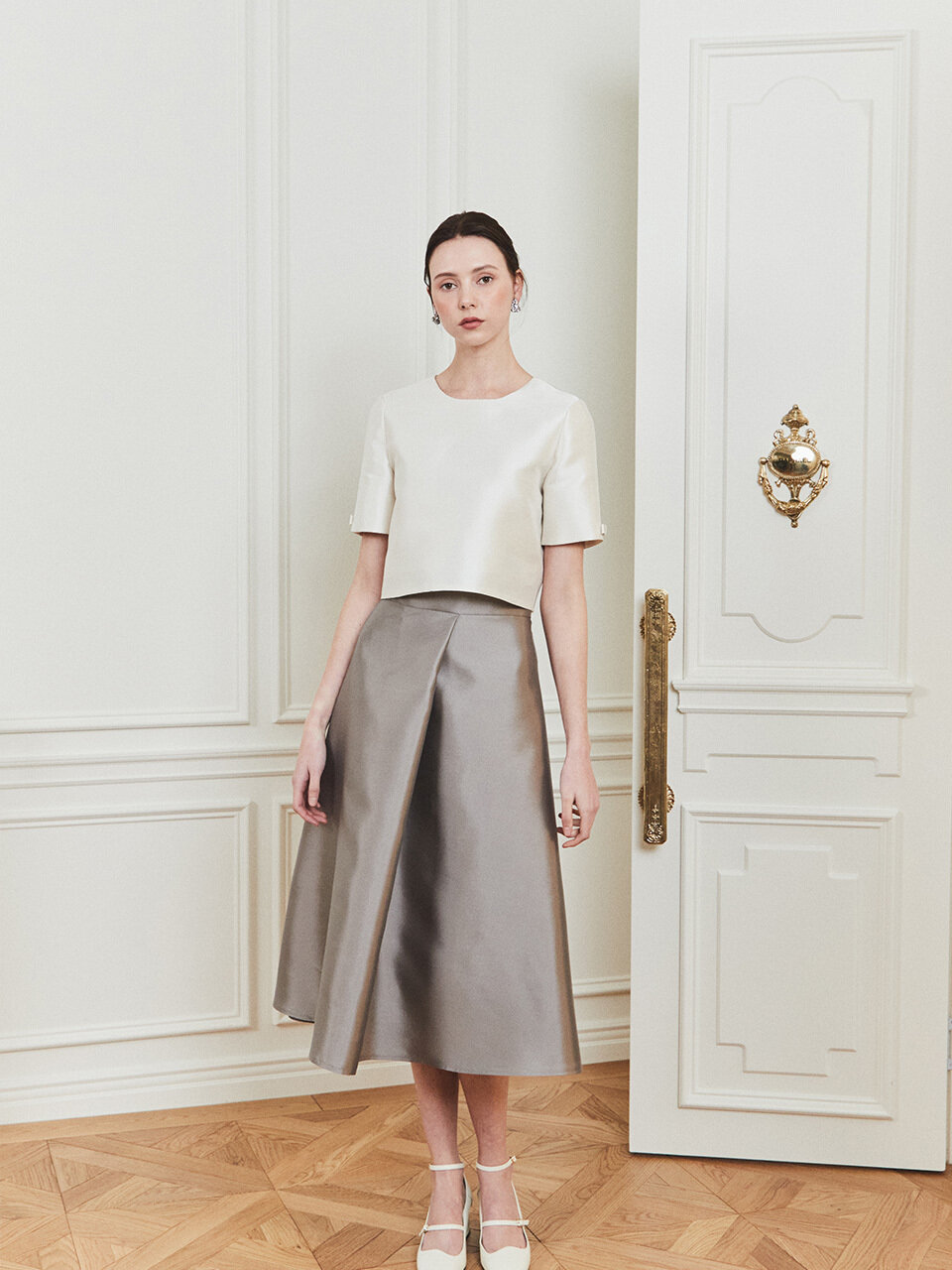 FORMYSIS Pin-Tuck Skirt