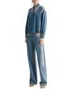 Forte forte forte_forte Cavalry High Rise Embroidered Jeans in Celeste - 2