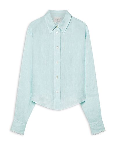 Forte forte forte_forte Linen Gauze Embroidered Shirt