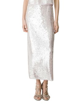 Forte forte forte_forte Liquid Sequins Pencil Skirt