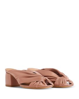 Forte forte forte_forte Women's Crossover Leather Block Heel Sandals