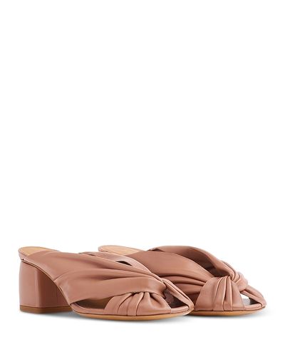 Forte forte forte_forte Women's Crossover Leather Block Heel Sandals